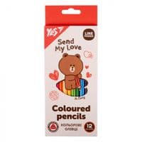 Олівці кольорові Yes Line Friends 12 кол (290705)