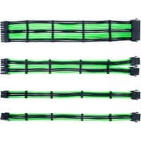 Набір кабелів для блоку живлення QUBE QUBE 1*24P MB, 2*4+4P CPU, 2*6+2P VGA Black-Green