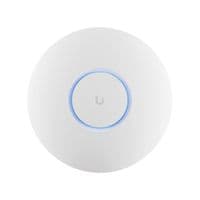 Точка доступу Ubiquiti U6+. Модель WiFi 6 зі швидкістю пропускання 573,5 Мбіт/с на 2,4 ГГц і 2402 Мбіт/с на 5 ГГц. Інжектор POE не входить. Інтерфейс користувача рекомендує перемикач U-POE-AF або POE