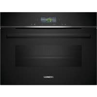 Духова шафа Siemens електрична компактна, 45л, A, дисплей, конвекція, ф-ція мікрохвиль, чорний