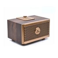 Колонка Kisonli G2 Bluetooth 5.0, 1х10W, 1200mAh, USB / TF / BT / FM / AUX, DC: 5V, Dark wood, BOX, Q40