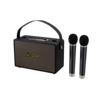 Колонка Kisonli G101 Bluetooth 5.0, Два мікрофона, 2х15W, 2400mAh, USB, DC: 5V / 1A, BOX, Black, Q8
