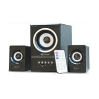 Колонки Kisonli U-2700BT, 5W+2x3W, USB / TF / BT / FM / AUX, с сабвуфером, DC: 5V, Black, BOX, Q16