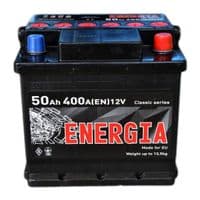 Аккумулятор автомобильный ENERGIA 50Ah Ев (-/+) (400EN) (22385)
