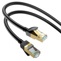 Кабель HOCO US02 Level pure copper gigabit ethernet cable(L=3M) Black