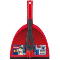 Комплект для уборки Vileda Dustpan 2 в 1 Совок с короткой ручкой и щеткой (4023103172326)