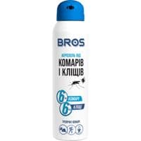 Аерозоль від комах Bros від комарів і кліщів 90 мл (5904517061231/5904517321311/5904517048485)