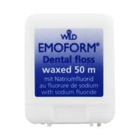 Зубна нитка Dr. Wild Emoform вощена з фторидом натрію 50 м (7611841138406)