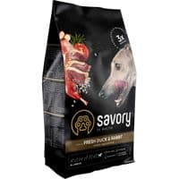 Сухий корм для собак Savory Adult All Breeds rich in Fresh Duck and Rabbit 3 кг (4820232630174)