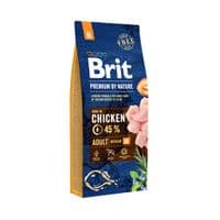 Сухой корм для собак Brit Premium Dog Adult M 15 кг (8595602526376)