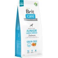 Сухой корм для собак Brit Care Dog Grain-free Junior Large Breed беззерновой с лососем 12 кг (8595602558865)