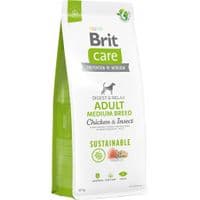 Сухой корм для собак Brit Care Dog Sustainable Adult Medium Breed с курицей и насекомыми 12 кг (8595602558681)