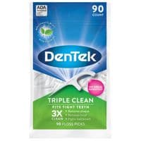 Флос-зубочистки DenTek Тройная очистка 90 шт. (047701000816)