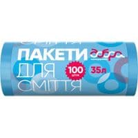 Пакеты для мусора Добрая Хозяйка синие 35 л 100 шт. (4820086521666)