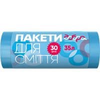 Пакеты для мусора Добрая Хозяйка синие 35 л 30 шт. (4820086521659)