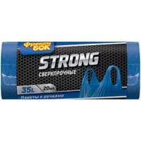 Мусорные пакеты Фрекен БОК Strong с ручками Синий металлик 35 л 20 шт. (4823071634068)