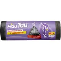 Мусорные пакеты Frau Tau с затяжками Черные 60 л 15 шт. (4820195507919)