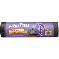 Мусорные пакеты Frau Tau с затяжками Черные 35 л 15 шт. (4820195507902)