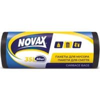 Мусорные пакеты Novax черные 35 л 50 шт. (4823058310466)