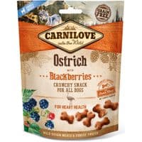 Лакомство для собак Carnilove Crunchy Snack со страусом, ежевикой и мясом 200 г (8595602527274)