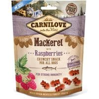 Лакомство для собак Carnilove Crunchy Snack со скумбрией, малиной и мясом 200 г (8595602528875)