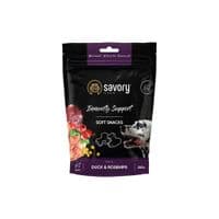 Лакомство для собак Savory для укрепления иммунитета, утка и шиповник 200 г (4820232631331)