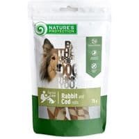 Лакомство для собак Nature's Protection Rabbit and cod rolls 75 г (SNK46095)
