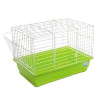 Клітка для гризунів Природа "Кролик Міні" 44x27x30 см біла/зелена (4823082415274)