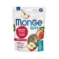 Лакомство для собак Monge Gift Dog Fruit Chips Sensitive digestion картофель с яблоком (веган) 150 г (8009470085786)