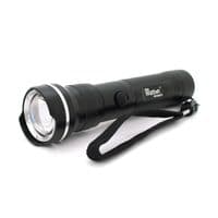 Ліхтар ручний Watton WT-010, 1LED CREE Q5, 3W, 5 режими, ZOOM,18650/3200mah, Black, IP40, МЗП під 2 акб, 180х45х34мм, BOX