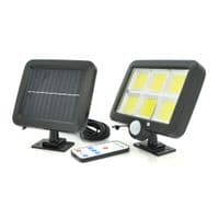 Вуличний ліхтар SL-F120 з сонячною панеллю і датчиком руху, 120LED, Black