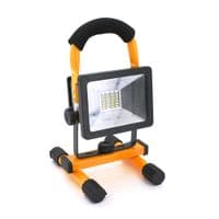 Ліхтар-прожектор W901, 20 LED, 30W, живлення від 3*1860, кут повороту 135, USB кабель, корпус міцний пластик, Box