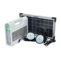 Портативний ліхтар BRAZZERS BRPF-CF80/18, Solar panel 18W, LiFePO4 - 80Wh, DC: 2x3.2V, USB:: 1x5V/2A, 2x6W Led лампи 1м, 9W вбудований ліхтар, BOX, Q