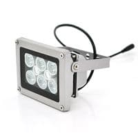ІК прожектор YOSO 12V 16W, 6+2LED, IP66, 850Нм, кут огляду 60°, дальність до 30м, 110*86*63мм, BOX