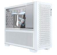Корпус ALmordor Sparkle 170M Matx Lite White, без БП, Mini Tower, для Micro ATX/Mini ITX, 2xUSB 3.0, макс. CPU – 145 мм/VGA – 360 мм/PSU – 160 мм, боковая панель из закаленного стекла (ALS170MMLWH)