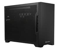 Корпус ALmordor Sharky ITX 170I Black, без БП, Mini Tower SFF, для Mini ITX, 1xUSB 3.0, 1xType-C, макс. CPU – 70 мм/VGA – 330 мм/PSU – 160 мм, алюминиевый (ALS170IBK)