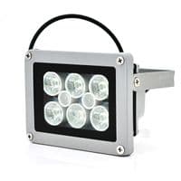 Прожектор спрямований з сутінковим датчиком YOSO 12V 12W, 6+2LED, IP66, кут огляду 60°, дальність до 30м, 110*86*63мм, BOX