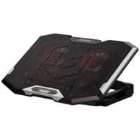 Подставка под ноутбук IceCoorel K9, 10-17&amp;quot;, 4*100mm 1400&amp;plusmn;10% RPM + 4*70mm 2500&amp;plusmn;10 %RPM, корпус пластик+алюминий, 2xUSB2.0, 410x296x40mm, Red, Box, Q50