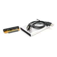 Карман 2,5&amp;quot;корпус пластик ,интерфейс USB2.0 / IDE, Silver