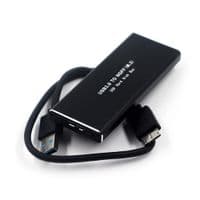 Карман внешний USB3.0 M.2 NGFF, Black