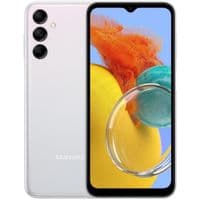 Смартфон Samsung Galaxy M14 Silver, 2 Nano-SIM, 6.6" (2408x1080, IPS), Samsung Exynos 1330 (8x2.4 GHz), 4GB, 128GB, microSD, 50/2/2Mp+13Mp, 5G, WiFi, BT, NFC, Type-C, 6000 mAh, Android 13 (SM-M146BZSV)