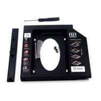 Адаптер подключения HDD 2.5`` 12.7 mm в отсек привода ноутбука SATA / mSATA (HDC-25), корпус plastic, Blister,Q100