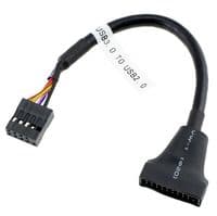 Переходник USB 2.0 =&amp;gt; USB 3.0 для материнской платы, 20pin (папа) to 9 pin (мама)