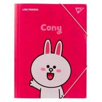 Папка на резинках Yes A4 Line Friends Cony (492097)