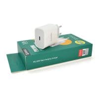 МЗП AC100-240V iKAKU KSC-500 HELI pd20w, Type-C, Output: DC3.6V-6V / 3A,6V-9V / 2.22A ,9V-12V / 2.22A (20W), White, Blister-box