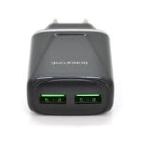СЗУ BOROFONE BA54A 18W 2xUSB, 3A, Black, Box