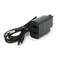 Набор BOROFONE BA53A СЗУ 1xUSB+ кабель Micro, 2.1A, 1м, Black, Blister-box