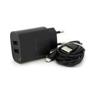 Набор BOROFONE BN2 СЗУ 2xUSB+ кабель Lighting, 2.1A, 1м, Black, Box