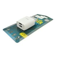 СЗУ 110-240V HOCO C73A, 2xUSB, 2.4A, White, Blister-box