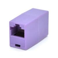 Соединитель RJ45 8P8C мама / мама RJ45 для соединения кабеля, фиолетовый, Q100